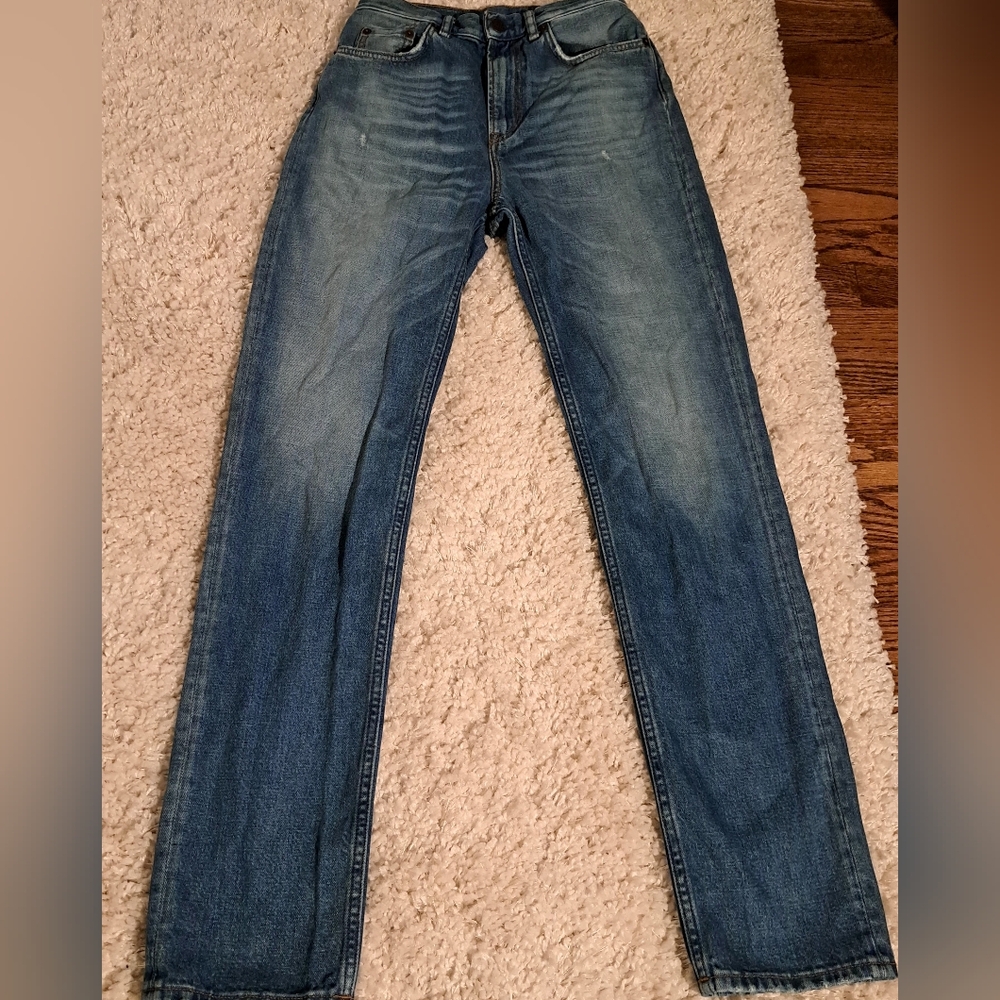 ACNE STUDIOS 1995 Rodeo Blue Denim Jeans‎ Womens Size 2634 Straight Leg